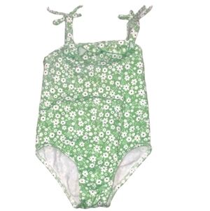 Sugar Cookies green floral swimsuit size 18 months